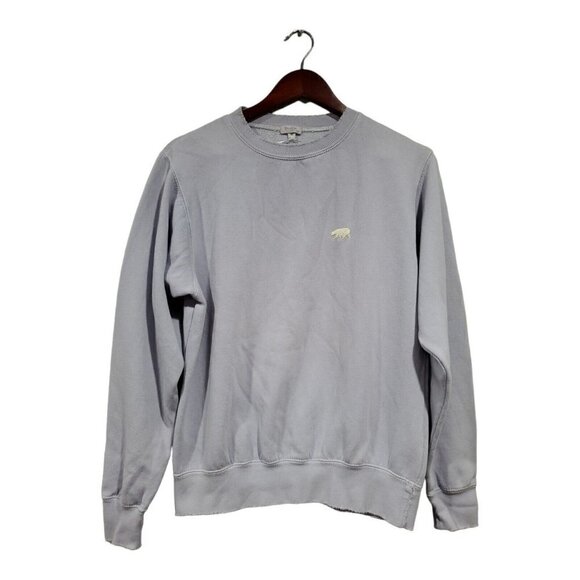 John Galt Sweatshirt Womens OS One Sz S Long Sleeve Pullover Purple Embroidered - Picture 1 of 12